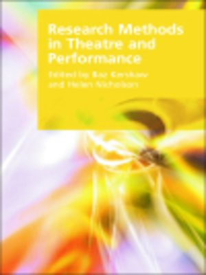 cover image of Research Methods in Theatre and Performance